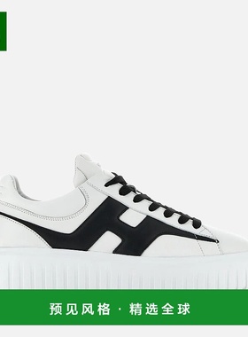 欧洲直邮Hogan H-Stripes黑色/白色运动鞋