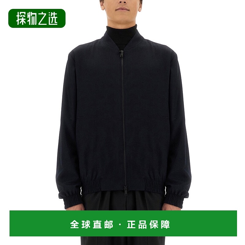 1h可退 香港直邮Zegna 杰尼亚 男士 BOMBER. 羊毛运动外套 R82471