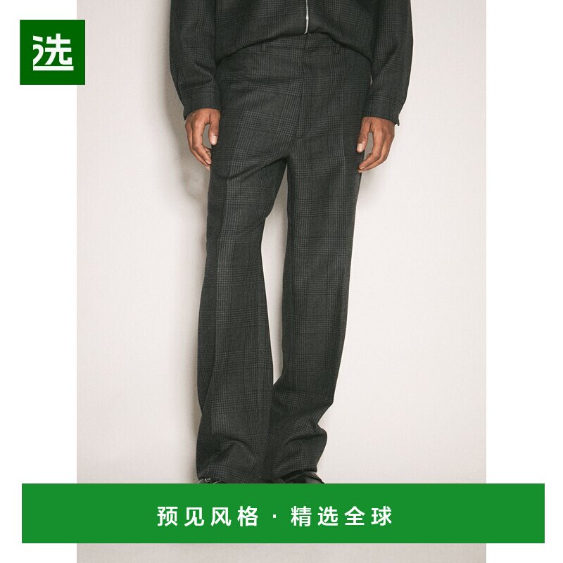 1h可退 香港直邮Prada 普拉达 男士 羊毛精裁裤 UPA66915OW裤子