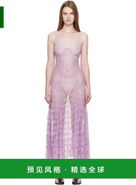 1h可退 香港直邮Collina Strada 女士 紫色 Pamela 连衣裙 XX4029