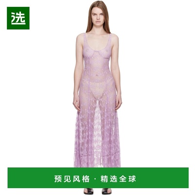 1h可退 香港直邮Collina Strada 女士 紫色 Pamela 连衣裙 XX4029