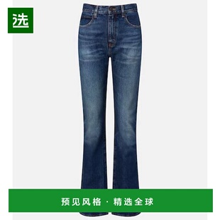 1h可退 香港直邮Frame Denim 女士 Outlaw 喇叭牛仔裤 blue蓝色