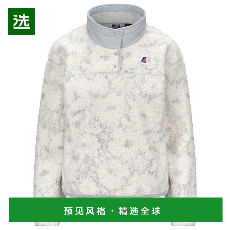 香港直邮K-WAY 女士抓绒衣 1056883ECRUGREYFLOWERS CO 花色