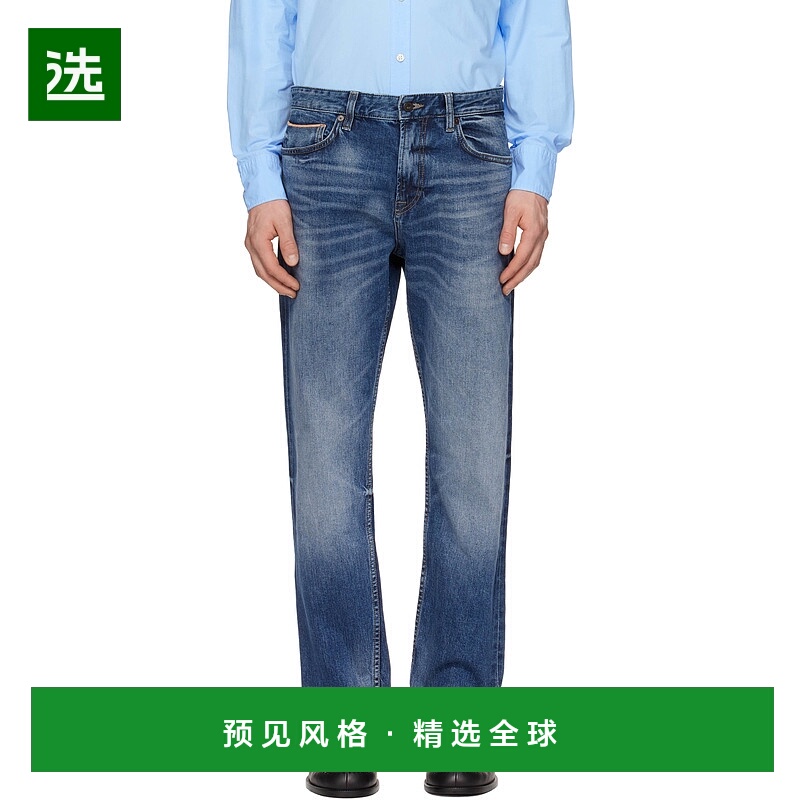 1h可退 香港直邮BOSS 波士 男士 海军蓝 Maine Regular-Fit Selve