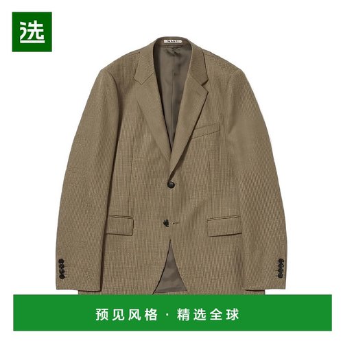 1h可退 香港直邮AURALEE 男士 浅褐色夹克 A22AJ01BSBEIGESTRIPE