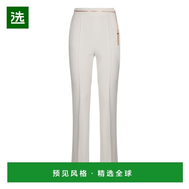 1h可退 香港直邮Elisabetta Franchi 女士 链条细节长裤 PA14157E,女装/女士精品,休闲裤,淘宝优惠券,粉丝福利购,淘宝优惠卷
