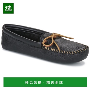 欧洲直邮Minnetonka 迷你唐卡 DOUBLE DEERSKIN SOFTSOLE 男鞋乐