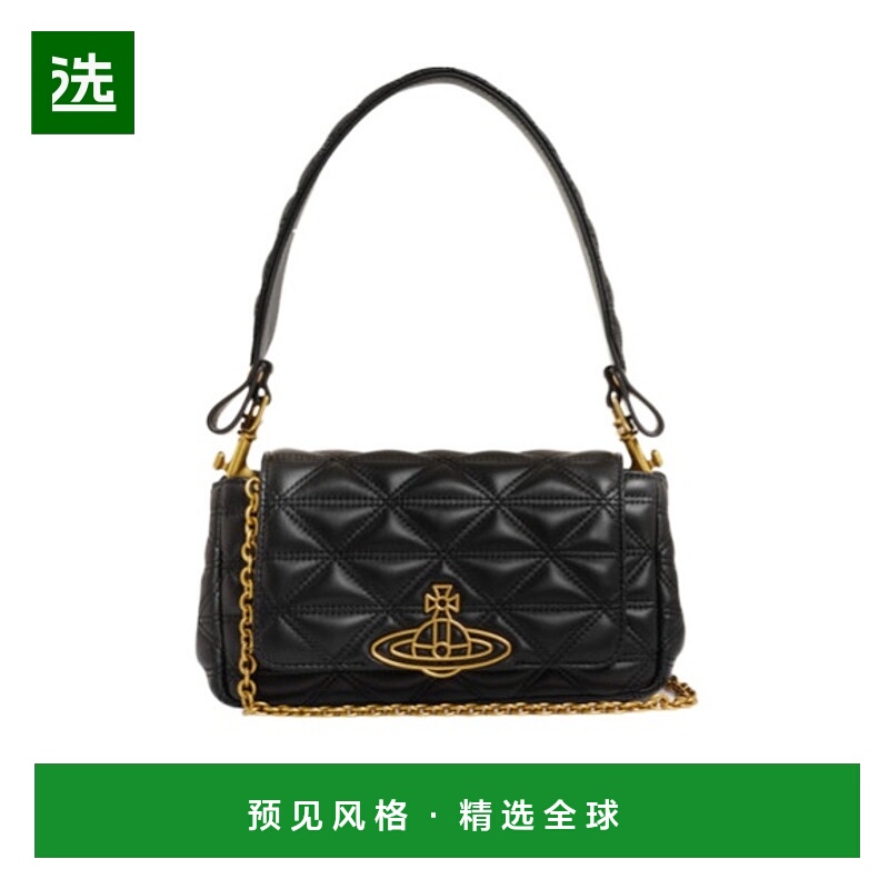 香港直邮Vivienne Westwood Hazel 中号单肩包 4202008PUL004XLAB