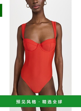 1h可退 香港直邮Simkhai 女士 Kyle 连身紧身胸衣 red红色 舒适时