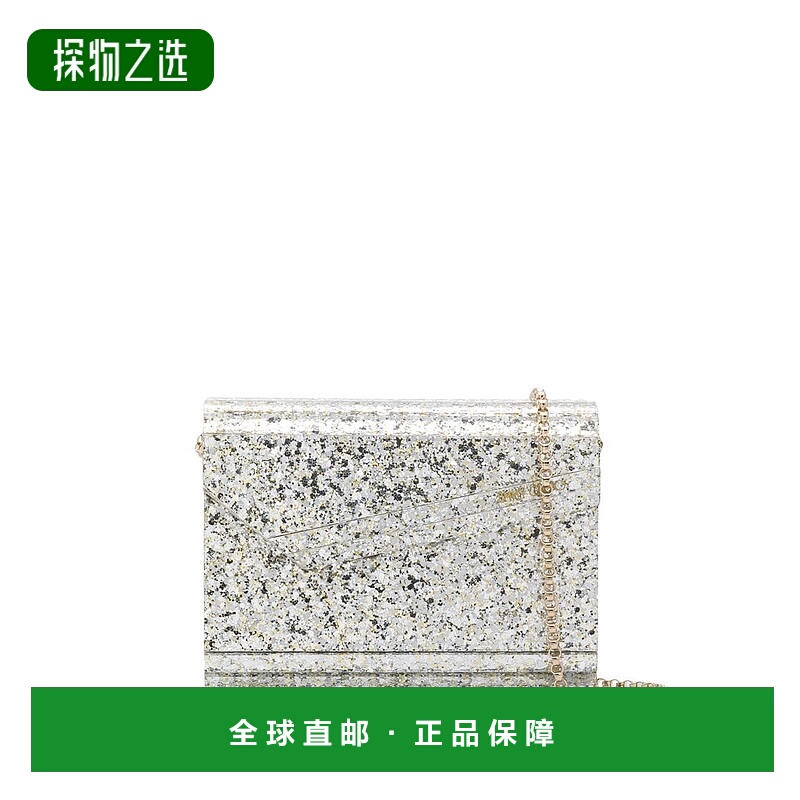 1h可退 香港直邮Jimmy Choo 周仰杰 女士 粗亮片亚克力手包 CANDY