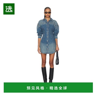 1h可退 香港直邮GOOD AMERICAN 女士 Shaped 牛仔连衣裙 GDW0264