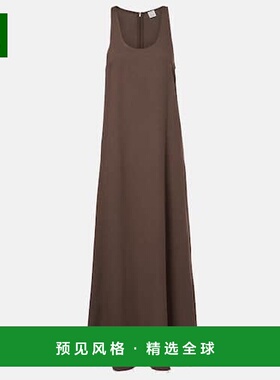 1h可退 香港直邮TOTÊME 女士 Sablé 中长连衣裙 brown棕色 舒适