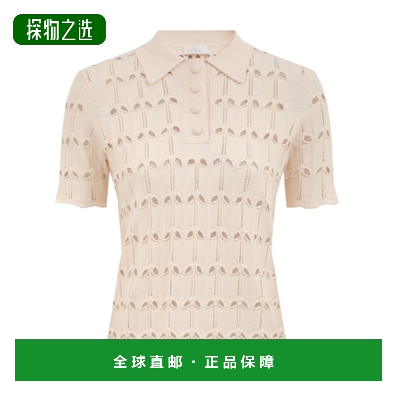 香港直邮Zimmermann pointelle针织polo衫 3450TSS251短袖