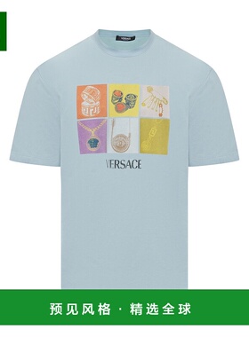 1h可退 香港直邮Versace 范思哲 男士 圆领短袖T恤 10133021A1340