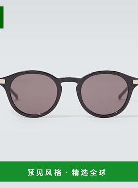 1h可退 香港直邮Gucci 古驰 男士 圆形太阳眼镜 colorful花色 舒