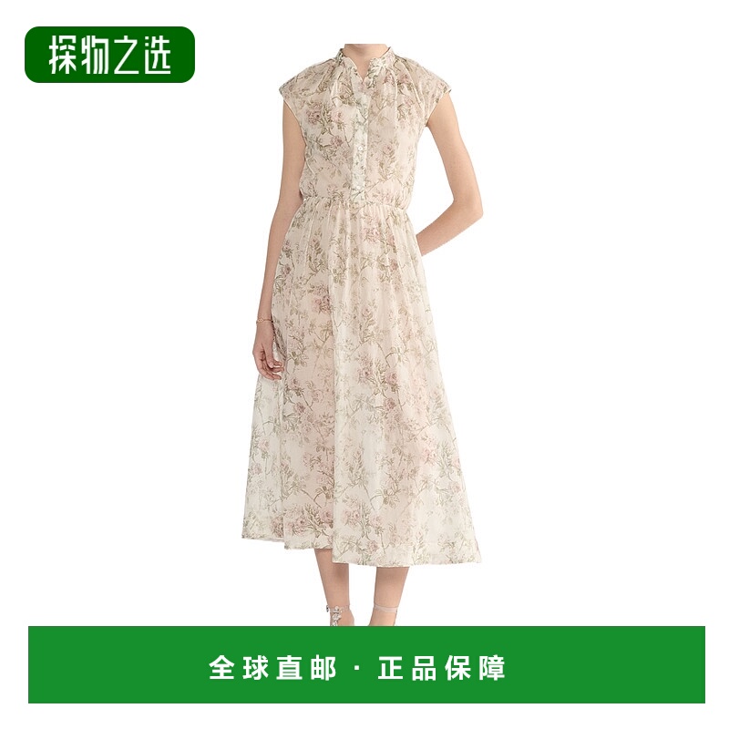 香港直邮Dior 中长款系带衬衫裙 611R30A3B92