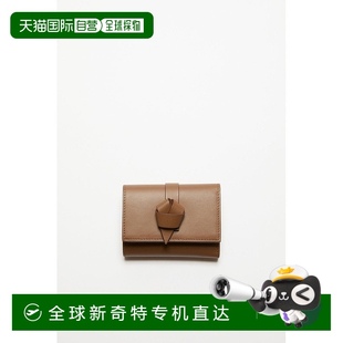 Studios 欧洲直邮Acne FW24女士驼棕色小牛皮钱包
