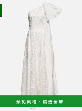 1h可退 香港直邮Erdem 女士 Bridal Hanne 刺绣欧根纱礼服