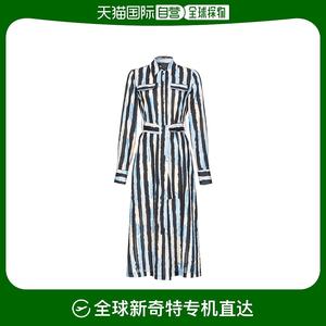 香港直邮Pinko条纹衬衫式连衣裙 100909A1UK