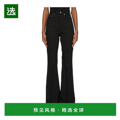 香港直邮RICK OWENS 女士休闲裤 RP01F6329WT09 SS2026 黑色