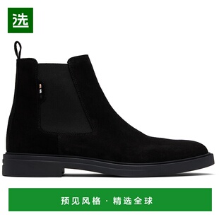 男士 黑色 Signature 1h可退 Suede 波士 Stripe 切 香港直邮BOSS