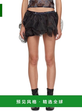 1h可退 香港直邮Collina Strada 女士 黑色 Bubble 短裙 XX7015