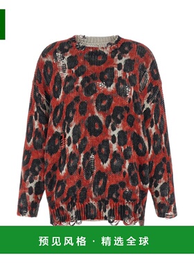 1h可退 香港直邮R13 女士 Torn 毛衣 R13WY197Y260AREDBLACKLEOP