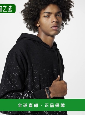 1h可退 欧洲直邮LV/路易威登 男士黑色黄铜/帆布手链新款