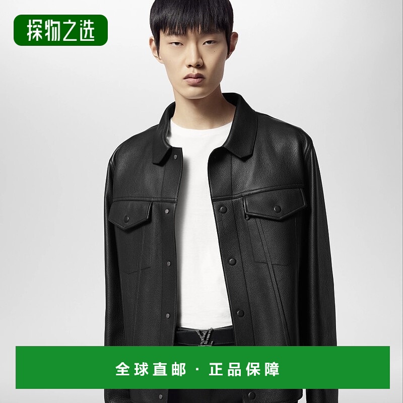 自营1h可退 欧洲直邮LV/路易威登 男士深灰色皮革腰带新款皮带