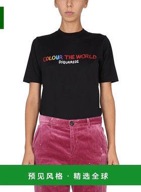 香港直邮Dsquared2 二次方 女士 徽标短袖T恤 S72GD0396S24387