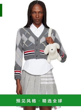 1h可退 香港直邮Thom Browne 汤姆·布朗 女士 灰色 Argyle Intar