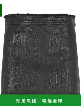 香港直邮Rick Owens 拉链半身裙A字裙 RO02D3337SBMT