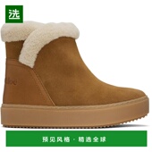 美国直邮 See 1h可退 Chloe女士时装 靴踝靴徽标真皮潮流时