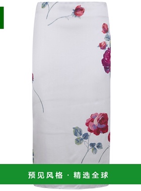 香港直邮N21 女士半身裙 C0335286S1M1 SS2026 白色 CANVAS MIDI