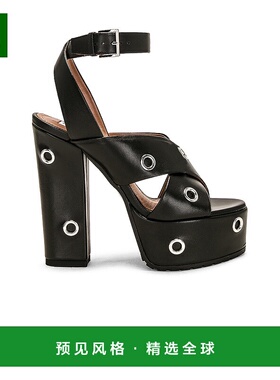 1h可退 香港直邮Alaïa 女士 防水台凉鞋 AA3S070CK181 black黑色