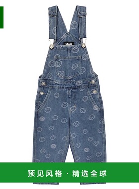 1h可退 香港直邮Molo 男童 Aer 印花牛仔工装裤童装 blue蓝色 舒