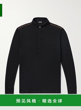 香港直邮zegna 杰尼亚 男士 长袖Polo衫 UD392A7D749