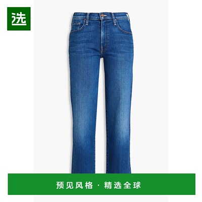 1h可退 香港直邮mother 女士 Rambler 中腰直筒牛仔裤 107571008O