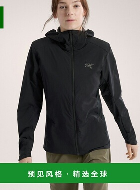 1h可退 欧洲直邮ARC TERYX始祖鸟 ATOM SL女士黑色尼龙夹克新款