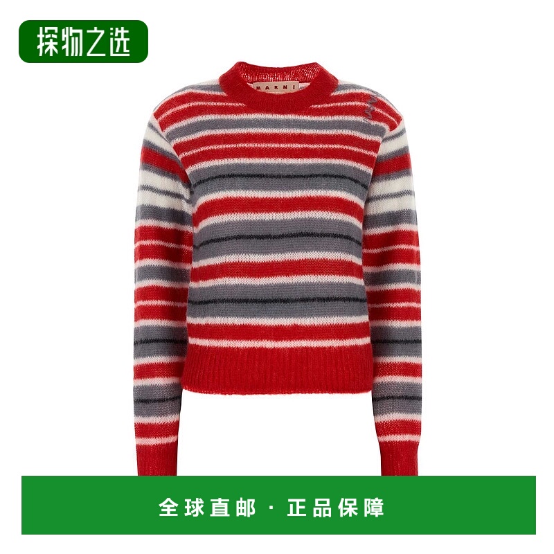 1h可退 香港直邮Marni 玛尼 女士 条纹毛衣 GCMD0573Q0UFU178长袖