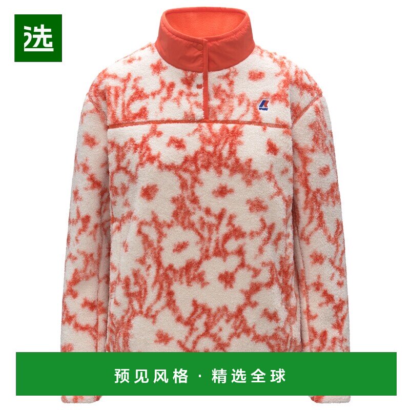 香港直邮K-WAY 女士抓绒衣 1056883ECRUORANGEFIESTA CO 花色