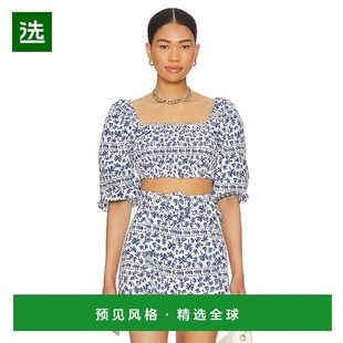 1h可退 香港直邮Minkpink 女士 Ithica 抽褶短款上衣 MG2301420