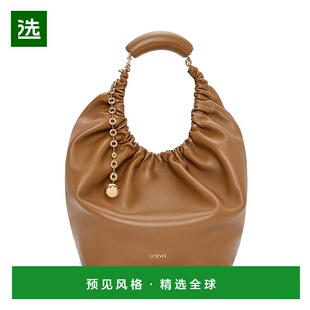 1h可退 欧洲直邮Loewe/罗意威 23新款Squeeze女士中号橡木棕小羊