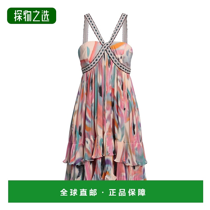 香港直邮Etro 艾特罗 女士 短款连衣裙 pink粉色 舒适时尚