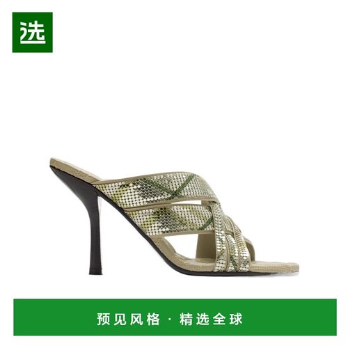 香港直邮Burberry Cabana Maille高跟凉鞋 81090691高跟鞋