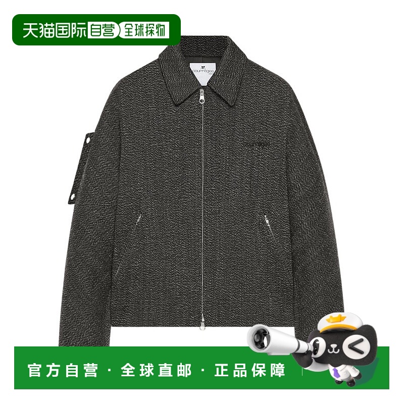 香港直邮Courreges 长袖羊毛休闲夹克 325CBL308WO0144