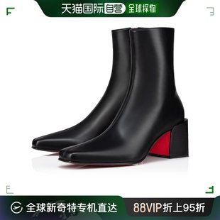 毫米踝靴 欧洲直邮Christian 黑色 Louboutin 小牛皮