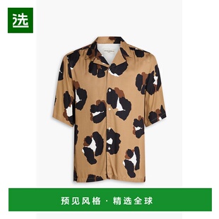 1h可退 香港直邮officine generale 男士 Eren 印花斜纹布衬衫 S2