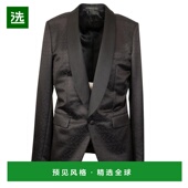 1h可退 外套 黑色羊毛丝绸单排扣燕尾服西装 美国直邮 Caruso