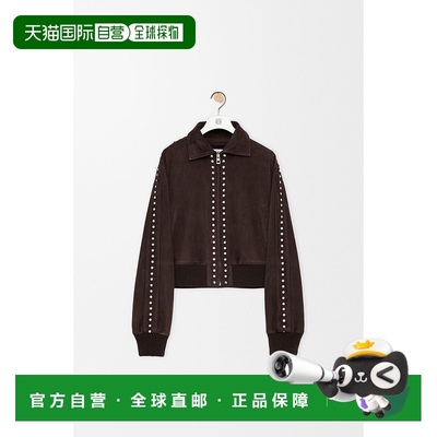 1h可退 欧洲直邮LOEWE (2025) 小羊皮绒面革飞行员夹克